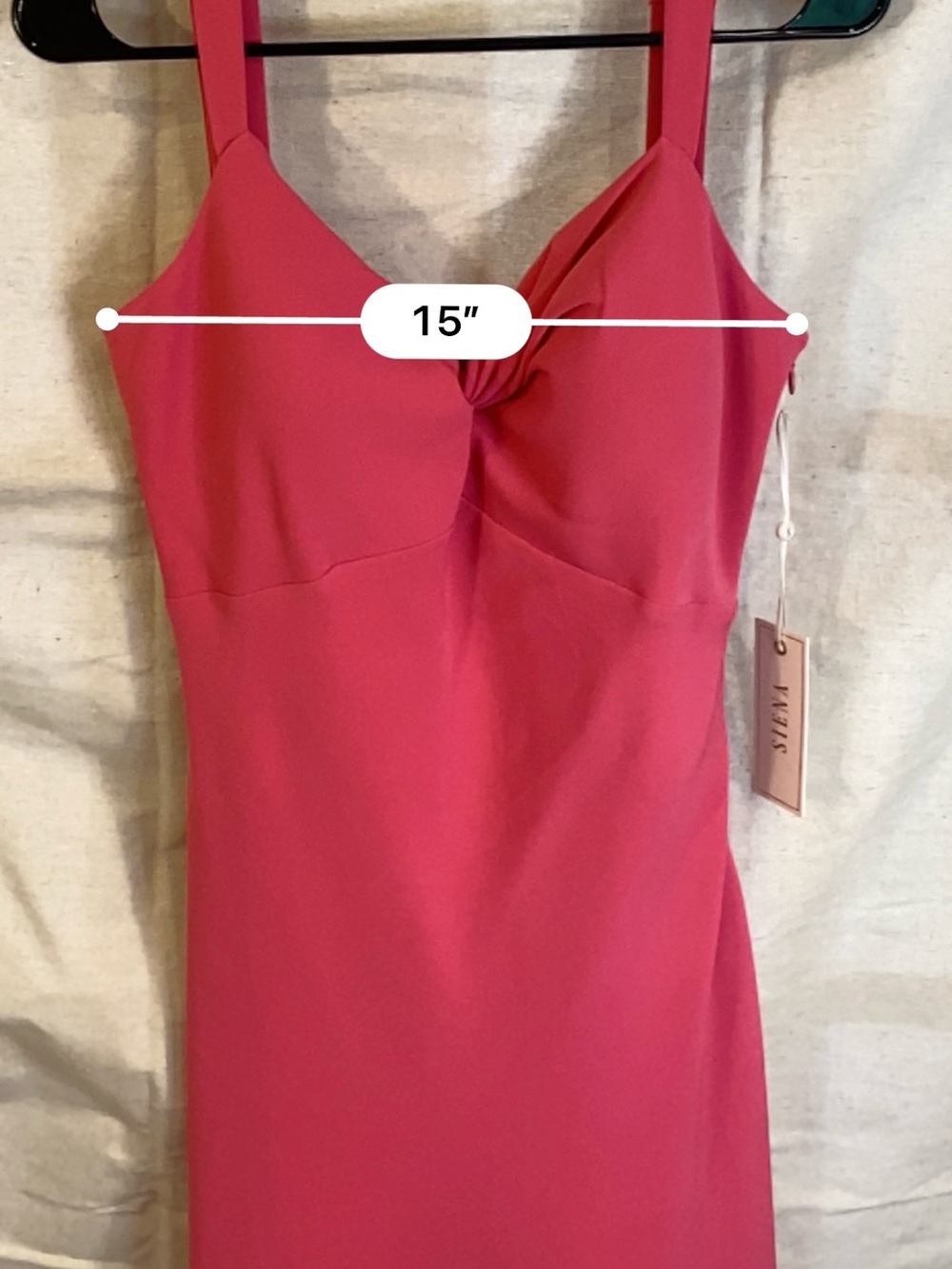 Siena Studio Hot Pink Twist-Front Midi Dress - Picture 12 of 12